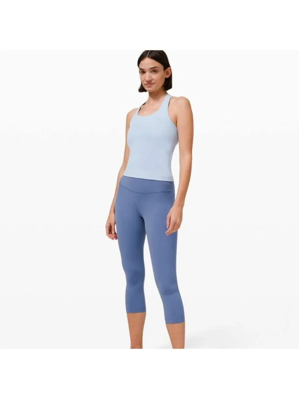 Lululemon Cool Racerback Shorter Length *Nulu Blue Linen